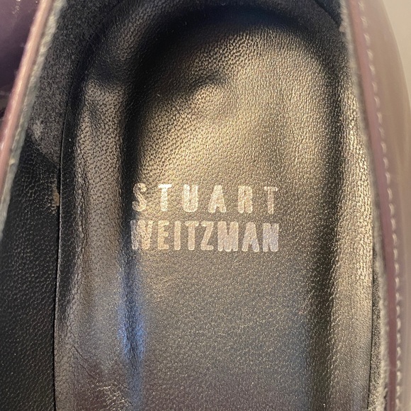 Stuart Weitzman stunning and elegant open toe  patent leather pumps. Size 7 1/2 - Picture 2 of 7